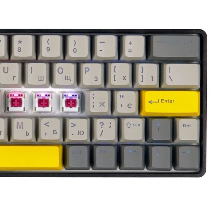 Клавиатура Epomaker EP64 60 Mulan Switch Hot-Swap RGB Wireless/Bluetooth/USB UA Black (EP64-B-M) изображение 3