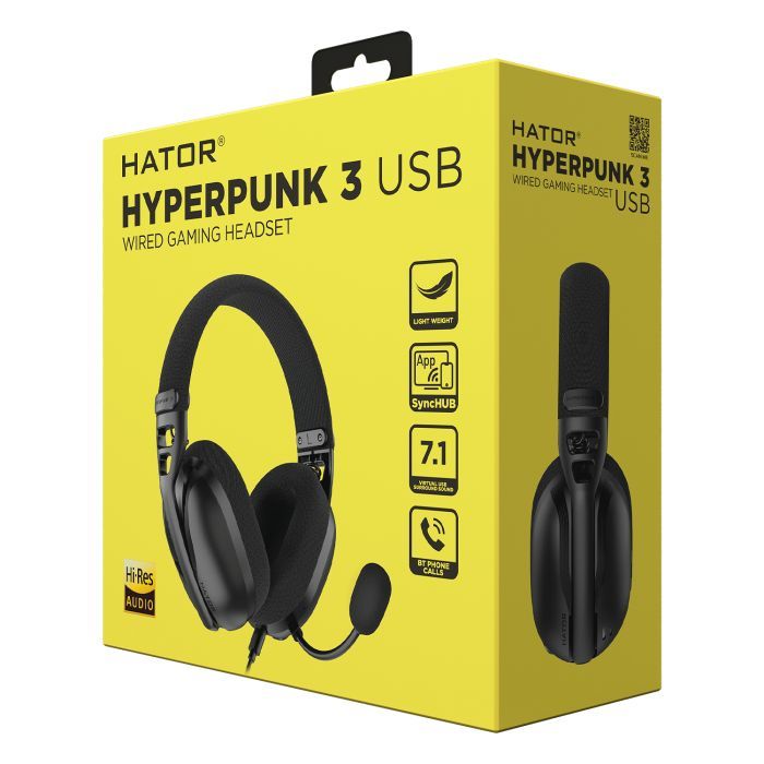 Наушники Hator Hyреrpunk 3 Hi-Res USB 7.1 Black (ESH10) изображение 6