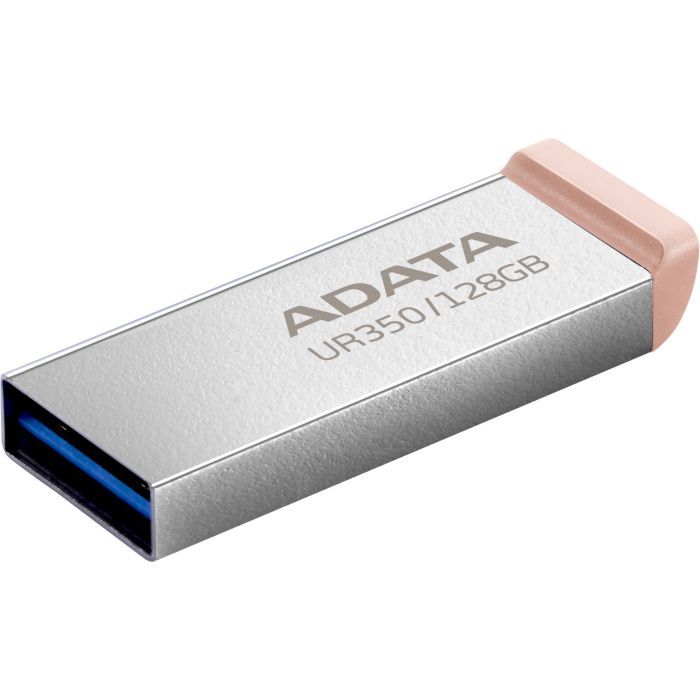 USB флеш накопитель ADATA 128GB UR350 Silver/Beige USB 3.2 (UR350-128G-RSR/BG) изображение 2