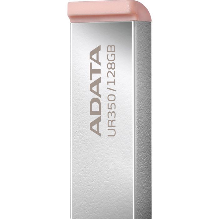 USB флеш накопитель ADATA 128GB UR350 Silver/Beige USB 3.2 (UR350-128G-RSR/BG) изображение 4