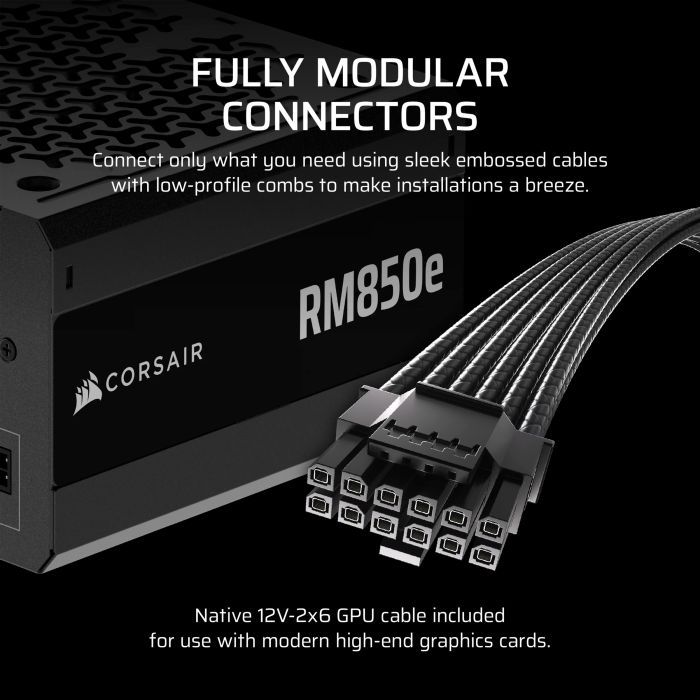Блок питания Corsair 850W RM850e (CP-9020296-EU) изображение 8