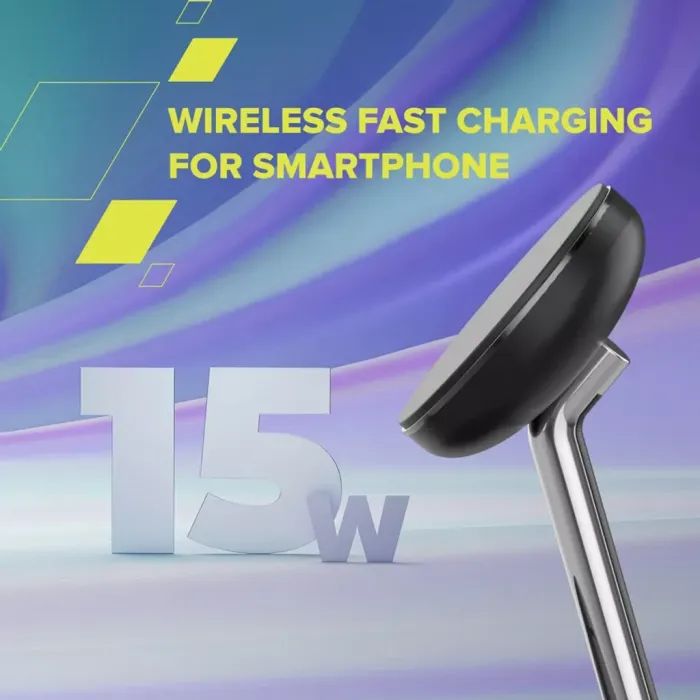 Зарядний пристрій Canyon wireless charger WCS-205 15W Qi2 2in1 Black (CNS-WCS205B) зображення 10