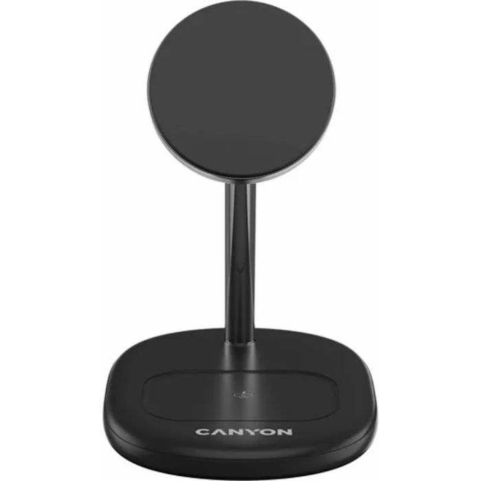 Зарядний пристрій Canyon wireless charger WCS-205 15W Qi2 2in1 Black (CNS-WCS205B) зображення 2