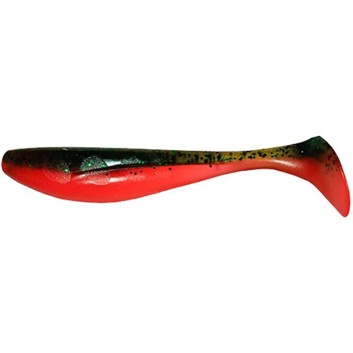 Силікон рибальський FishUP Wizzle Shad 5" 205 - Watermelon/Orange (4шт/уп) (1862.00.45)