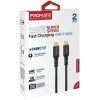Дата кабель USB-C to USB-C powerbolt240-1m.black Promate (powerbolt240-1m.black) изображение 2
