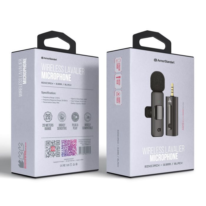 Мікрофон Armorstandart ASM3 mini-jack 3.5 мм Black (ARM80117) зображення 2