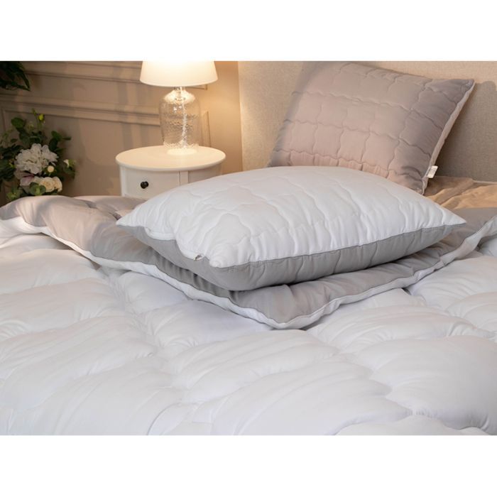 Ковдра Руно зимова силіконова Grey White 172 х 205 (316.52_Grey White) зображення 4