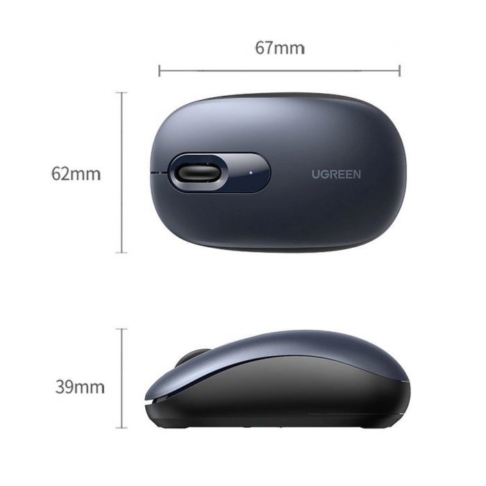Мышка Ugreen MU105 Wireless Light Blue (90671) изображение 3