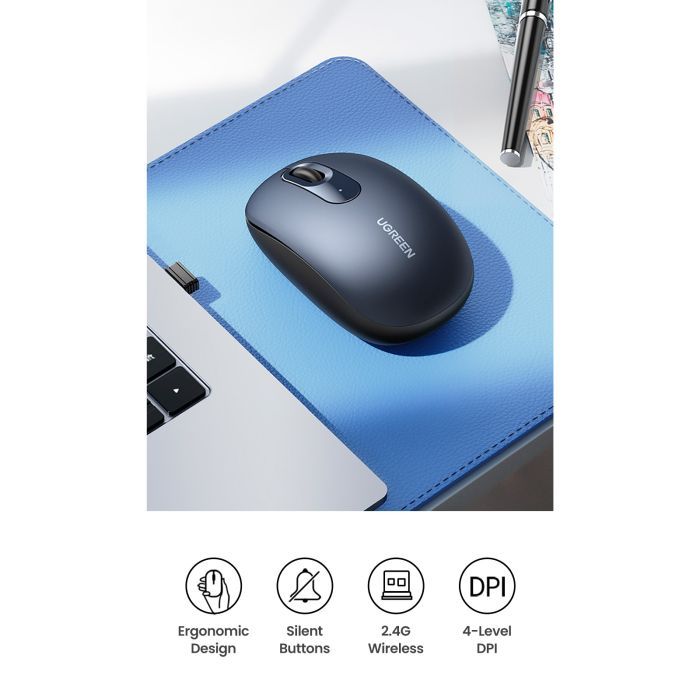 Мышка Ugreen MU105 Wireless Light Blue (90671) изображение 8