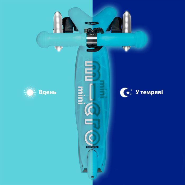 Самокат Micro Mini Deluxe Glow LED Морозний рожевий (MMD217) зображення 6