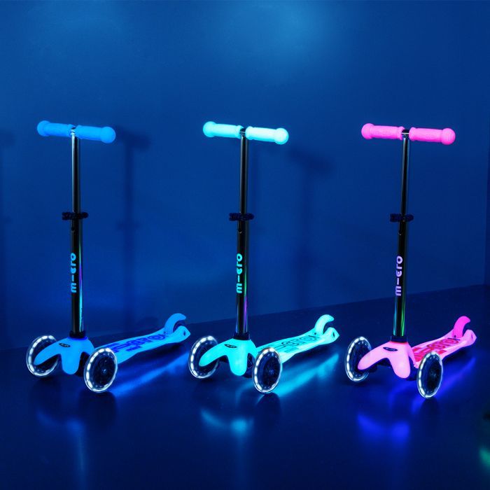 Самокат Micro Mini Deluxe Glow LED Морозний рожевий (MMD217) зображення 8