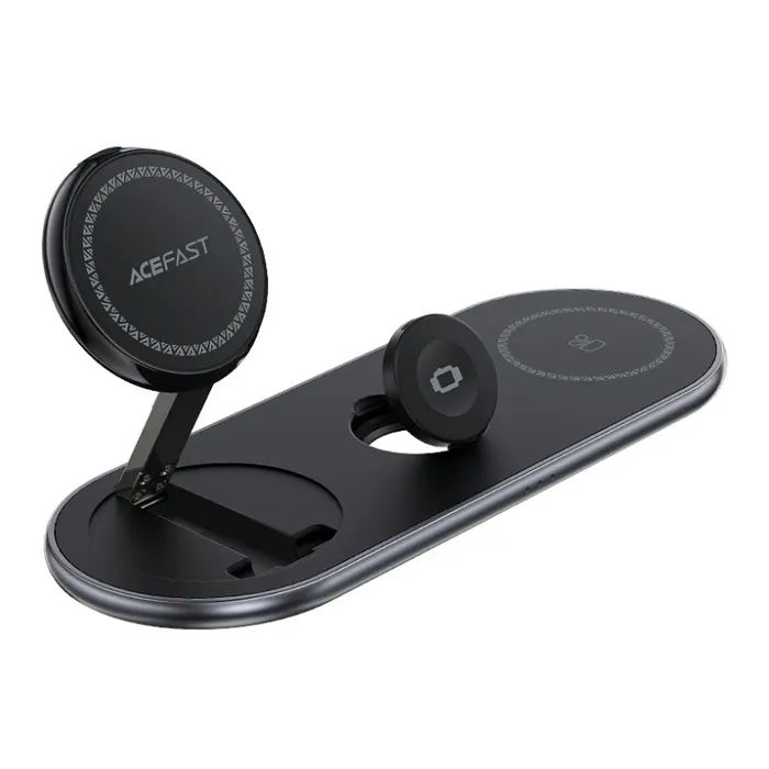 Зарядний пристрій Acefast Wireless QI 3in1 15W E19 Qi2 (6974316283096)