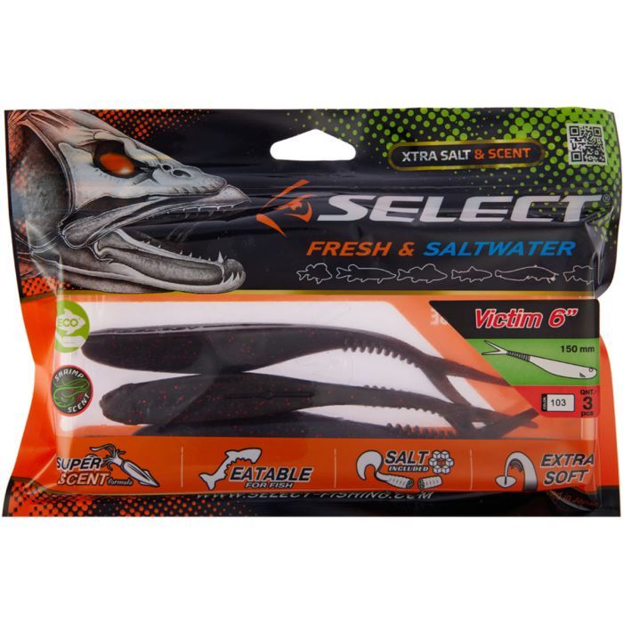Силікон рибальський Select Victim V-Tail 6" 800 (3 шт/уп) (1870.74.60) зображення 2