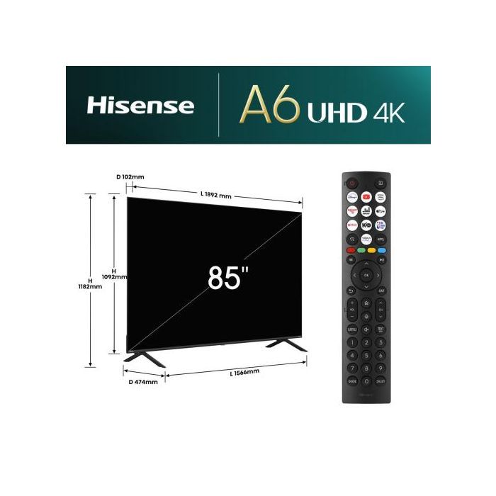 Телевизор Hisense 85A6N изображение 7