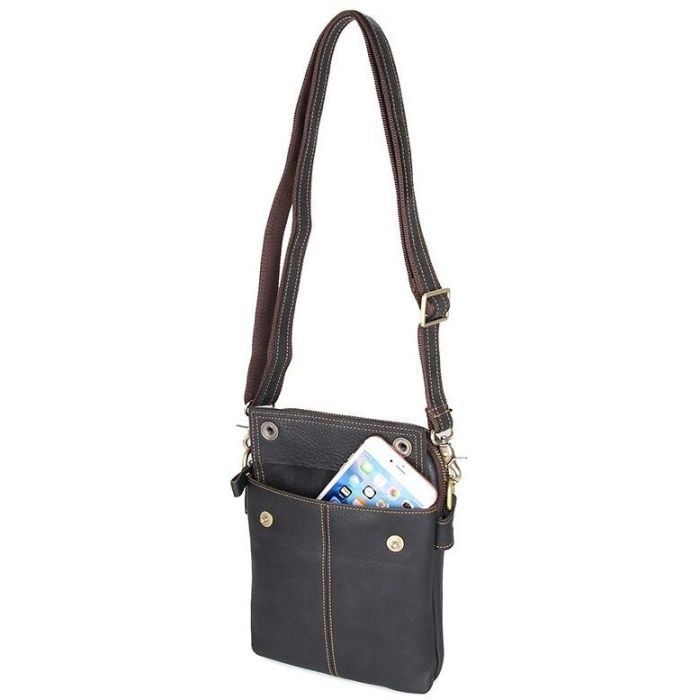 Сумка Vintage Чорна (14408) зображення 6