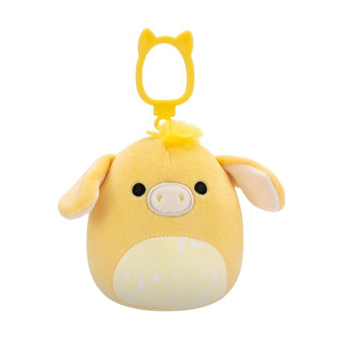 Брелок Squishmallows на клипсе - Ослик Гэвин 9 см (SQCP00461)