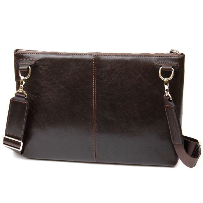 Сумка Grande Pelle Кожаная мужская Коричневая (11438) изображение 2