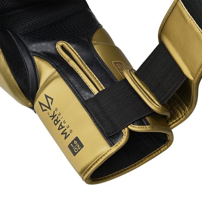Боксерські рукавички RDX Mark Pro Sparring TRI Lira 2 Golden 10 унцій (BGM-PSTL2G-10OZ) зображення 6