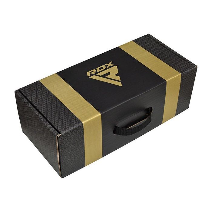 Боксерські рукавички RDX Mark Pro Sparring TRI Lira 2 Golden 10 унцій (BGM-PSTL2G-10OZ) зображення 9