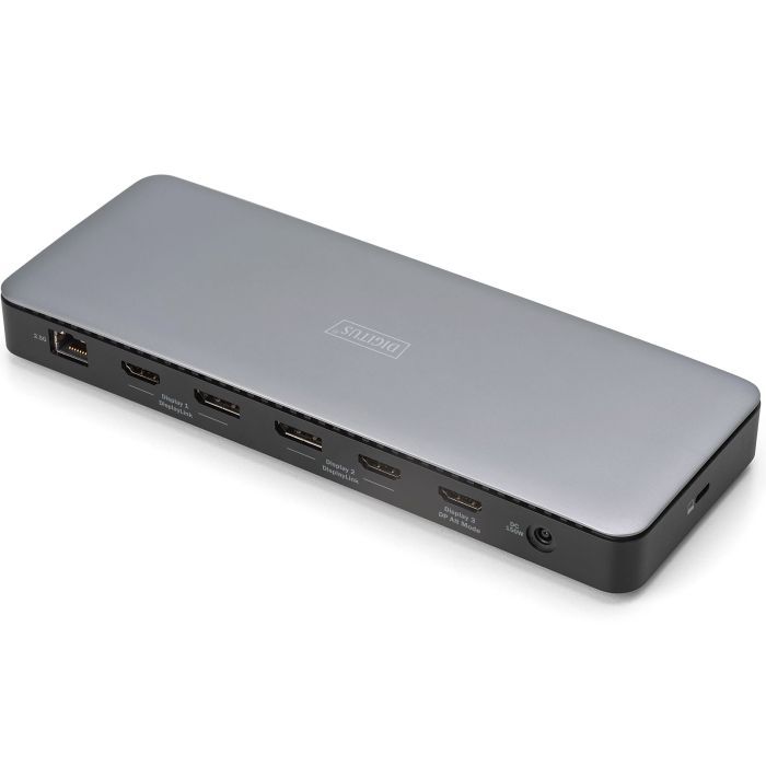 Порт-реплікатор Digitus USB-C > 3xHDMI/2xDP/4xUSB-A/USB-C/RJ54/DC/Audio (DA-70918) зображення 2