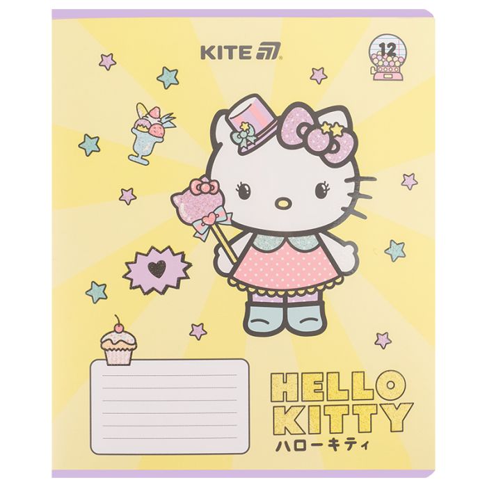 Зошит Kite Hello Kitty, 12 аркушів, лінія (HK25-234-1) зображення 10