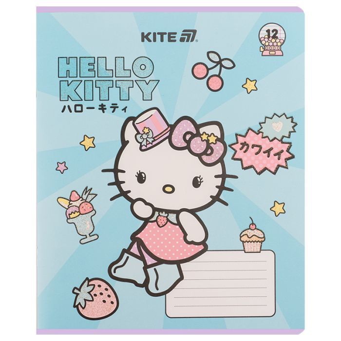 Зошит Kite Hello Kitty, 12 аркушів, лінія (HK25-234-1) зображення 12