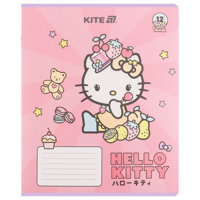 Зошит Kite Hello Kitty, 12 аркушів, лінія (HK25-234-1) зображення 6
