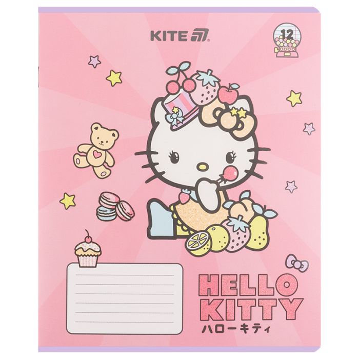 Зошит Kite Hello Kitty, 12 аркушів, лінія (HK25-234-1) зображення 6