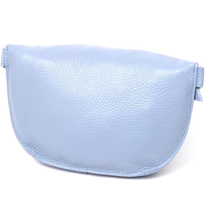 Сумка Shvigel Кожаная бананка Голубая (16374) изображение 2
