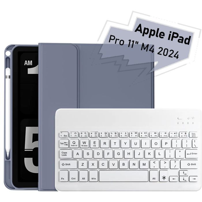 Чехол для планшета BeCover with keyboard Apple iPad Pro 11" M4 2024 Gray (712999)