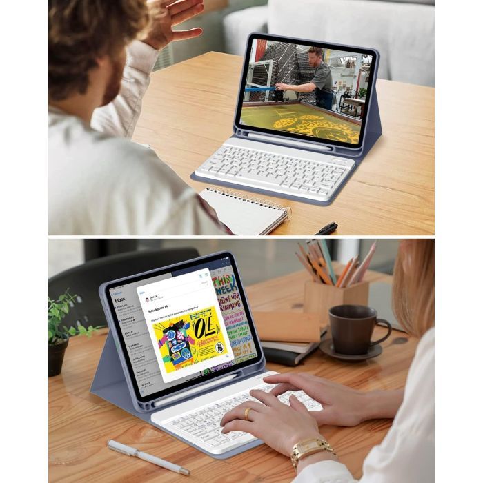 Чехол для планшета BeCover with keyboard Apple iPad Pro 11" M4 2024 Gray (712999) изображение 9