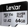 Карта памяти Lexar 64GB microSDXC class 10 UHS-I U3 V30 A2 Professional Silver (LMSSIPL064G-BNANG) изображение 2