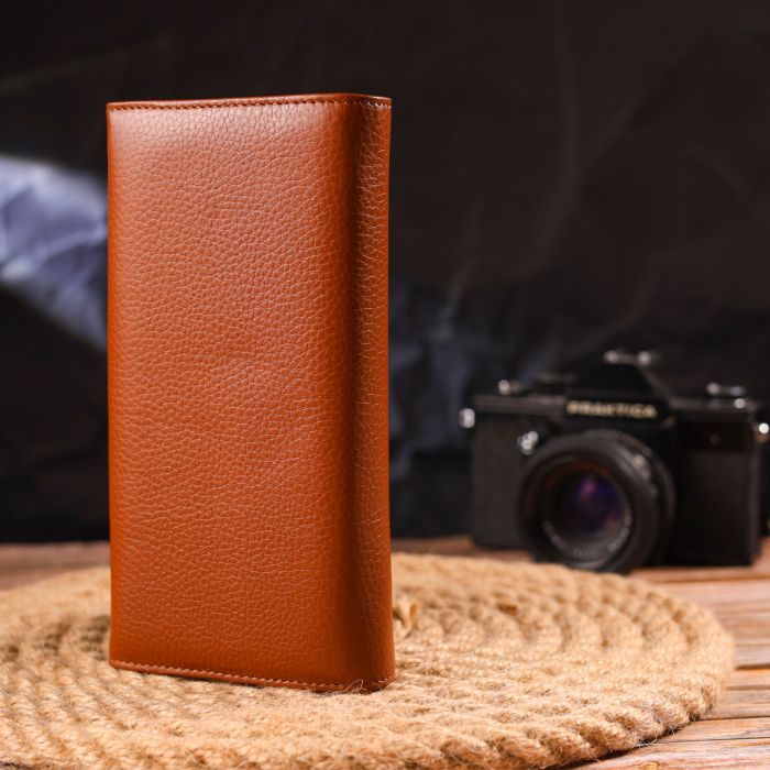 Портмоне Canpellini З натуральної шкіри Світло-коричневе (21524) зображення 9