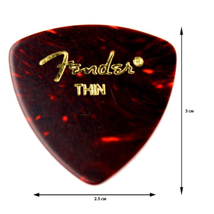 Медиатор Fender Shell Thin 12 шт. (228173) изображение 2