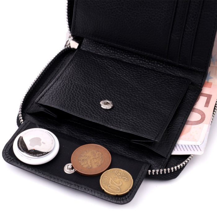 Кошелек ST Leather Из натуральной кожи Черный (22449) изображение 7