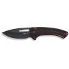 Нож Sencut Squiggy, Burgundy/Black G10, Darkwash (S24082A-3)