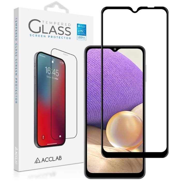 Стекло защитное ACCLAB Full Glue Samsung A32 Black (1283126510533)