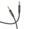 Кабель мультимедийный 3.5mm M to 3.5mm M 1.0m UPA19 AUX Black HOCO (6931474759863)