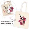 Набор для творчества Rosa Talent екосумка-розмальовка, Flowers, 38х42 см (4823098544623) изображение 3