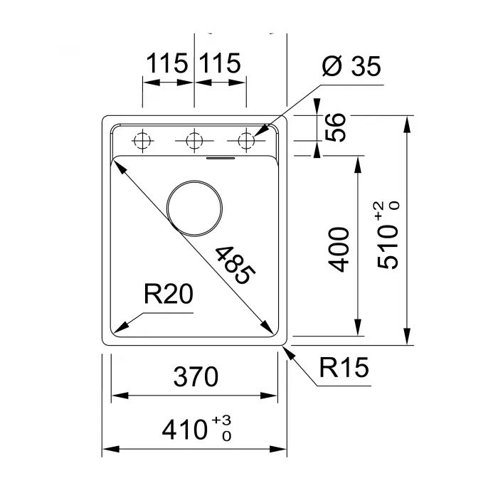 Мийка кухонна Franke Maris MRG 610-37 TL (114.0668.862) зображення 2
