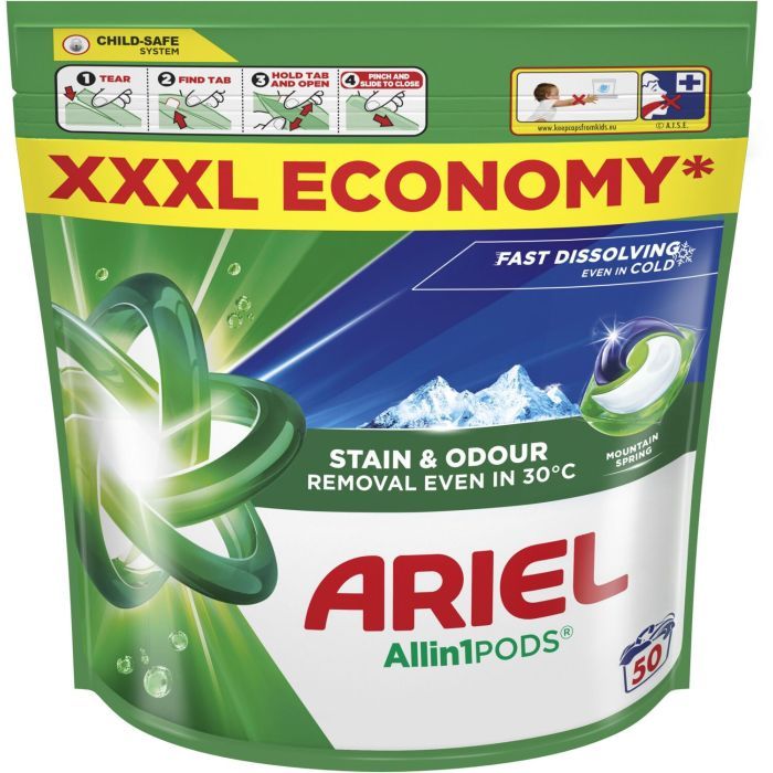 Капсулы для стирки Ariel Pods All-in-1 Горный родник 22 шт. (8700216765466)