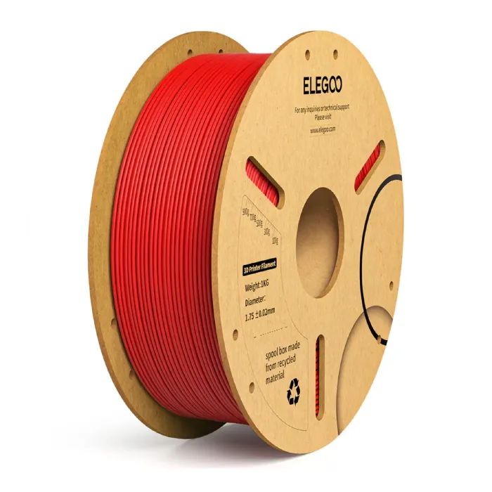 Пластик для 3D-принтера ELEGOO PLA Plus 1кг, 1.75мм, red (50.203.0053)
