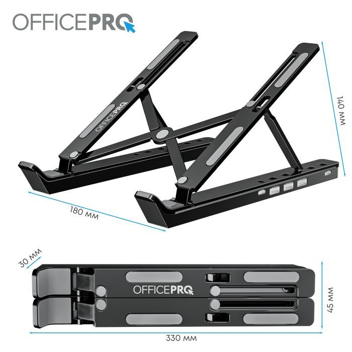 Підставка до ноутбука OfficePro LS320HUB Black (LS320HUB) зображення 11