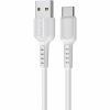 Дата кабель USB 2.0 AM to USB-C 1.0m 2A PVC BX16 white BOROFONE (6957531099468)