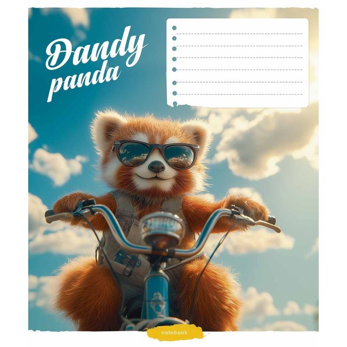 Тетрадь Школярик Cool animals 12 листов линия (012-3518L) изображение 5