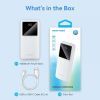 Батарея универсальная Vention 10000mAh 22.5W 3A PD, QC/3.0, LED Display, White (FHKW0) изображение 4