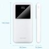 Батарея универсальная Vention 10000mAh 22.5W 3A PD, QC/3.0, LED Display, White (FHKW0) изображение 5