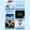Батарея универсальная Vention 10000mAh 22.5W 3A PD, QC/3.0, LED Display, White (FHKW0) изображение 6