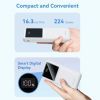 Батарея универсальная Vention 10000mAh 22.5W 3A PD, QC/3.0, LED Display, White (FHKW0) изображение 7