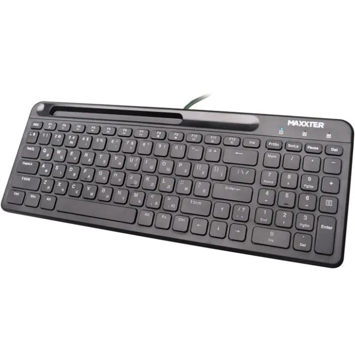 Клавиатура Maxxter KB-01W-UA USB White (KB-01W-UA) изображение 2